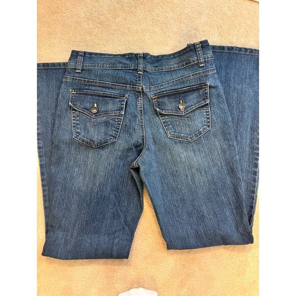 Nine West Jeans Boot Cut Stretch Flap Pockets Women Tag Size 8 31" x 32" - Picture 4 of 4
